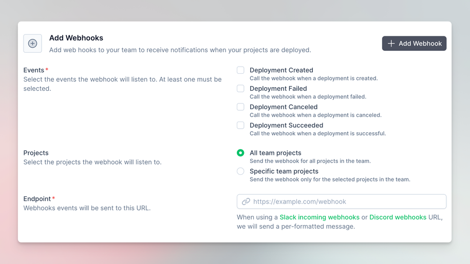 Creating a NuxtHub Webhook